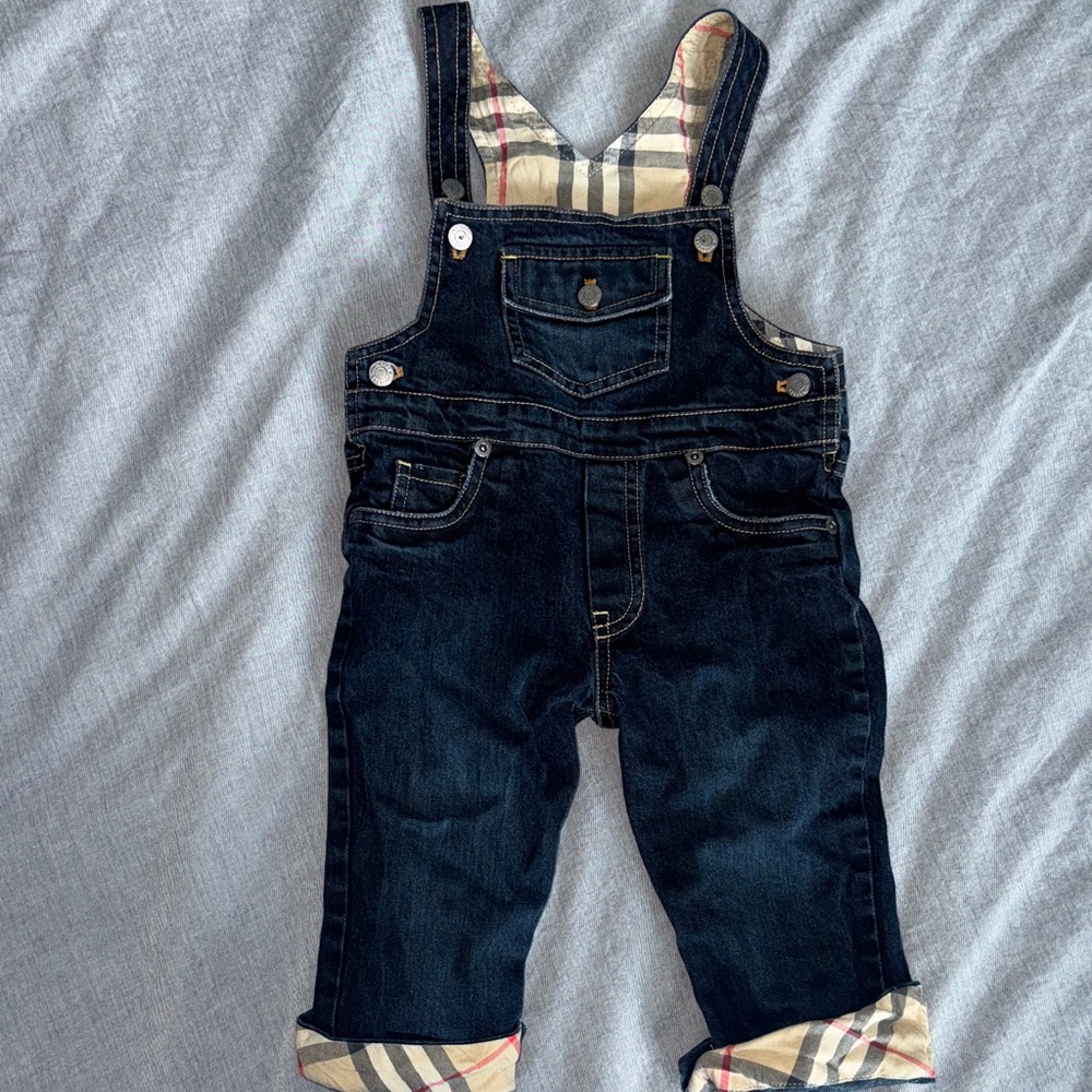 Burberry denim overalls